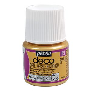 Farba Pebeo Deco Perłowa 45ml, Złota/119 Gold